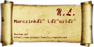 Marczinkó László névjegykártya